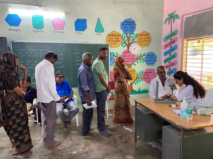 Eye Check-up Camp at Sujana Muvada Village