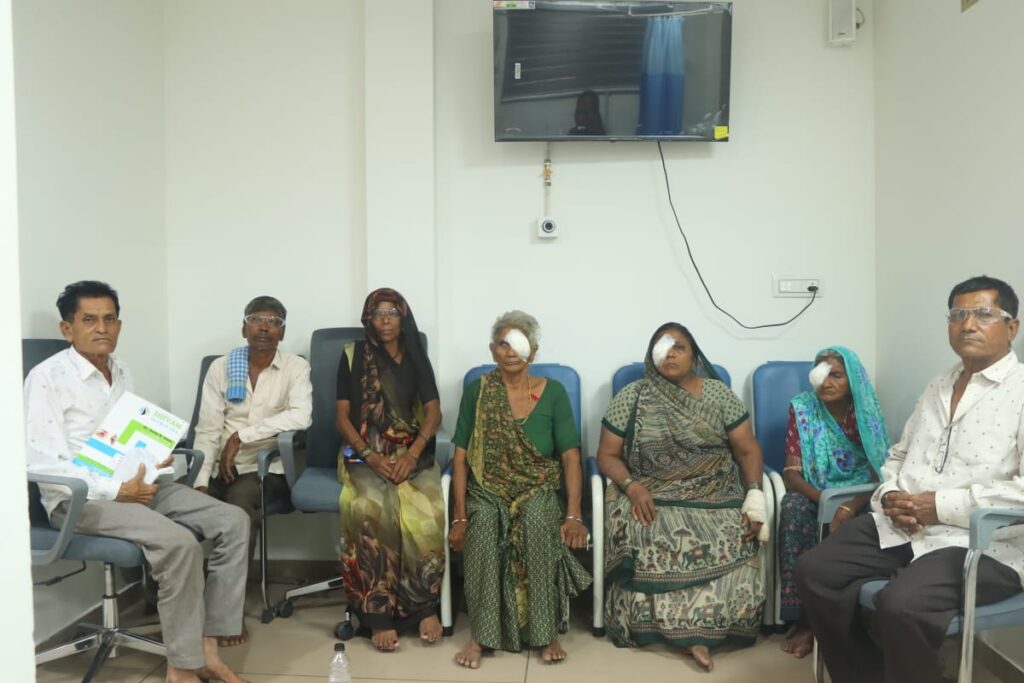 Shivam Charitable Trust's Free Cataract Check-up & Surgery initiative supports eligible patients through eye check-ups, cataract evaluation and charitable cataract operations.