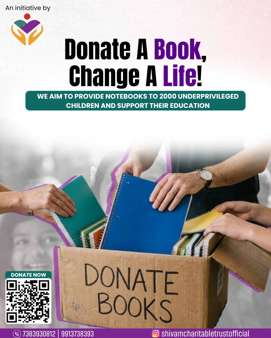 Book Donation Drive for 2000 Children | Shivam Charitable Trust
