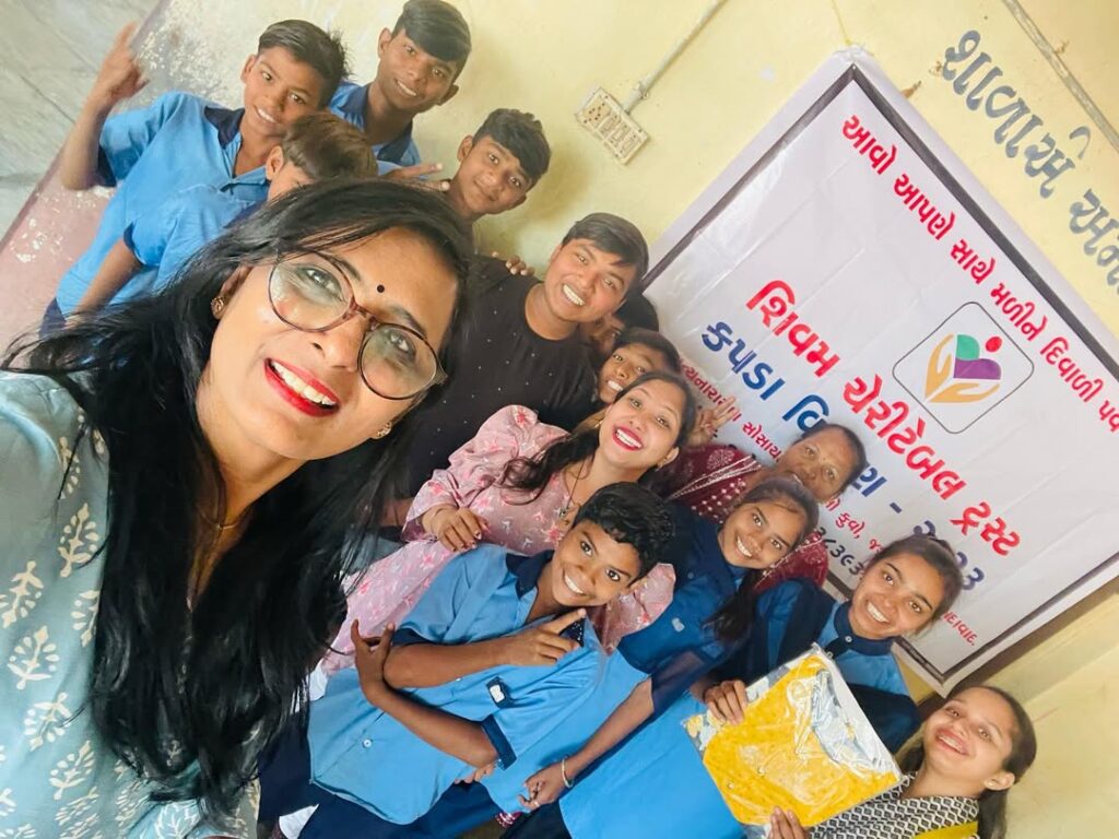 School Notebook Donation CSR by Shivam Charitable Trust supporting 2,000 underprivileged children in Gujarat