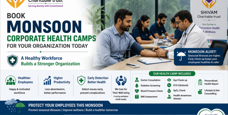Book Monsoon Corporate Health Camps for Your Organization Today