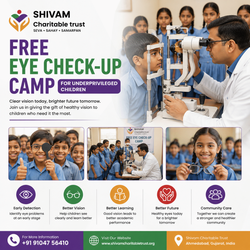 Free Eye Check-Up Camp for Underprivileged Children