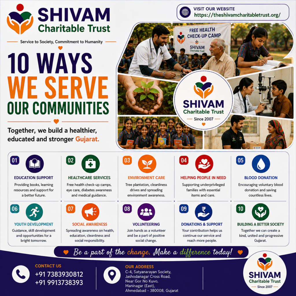 Social Service in Gujarat by Shivam Charitable Trust