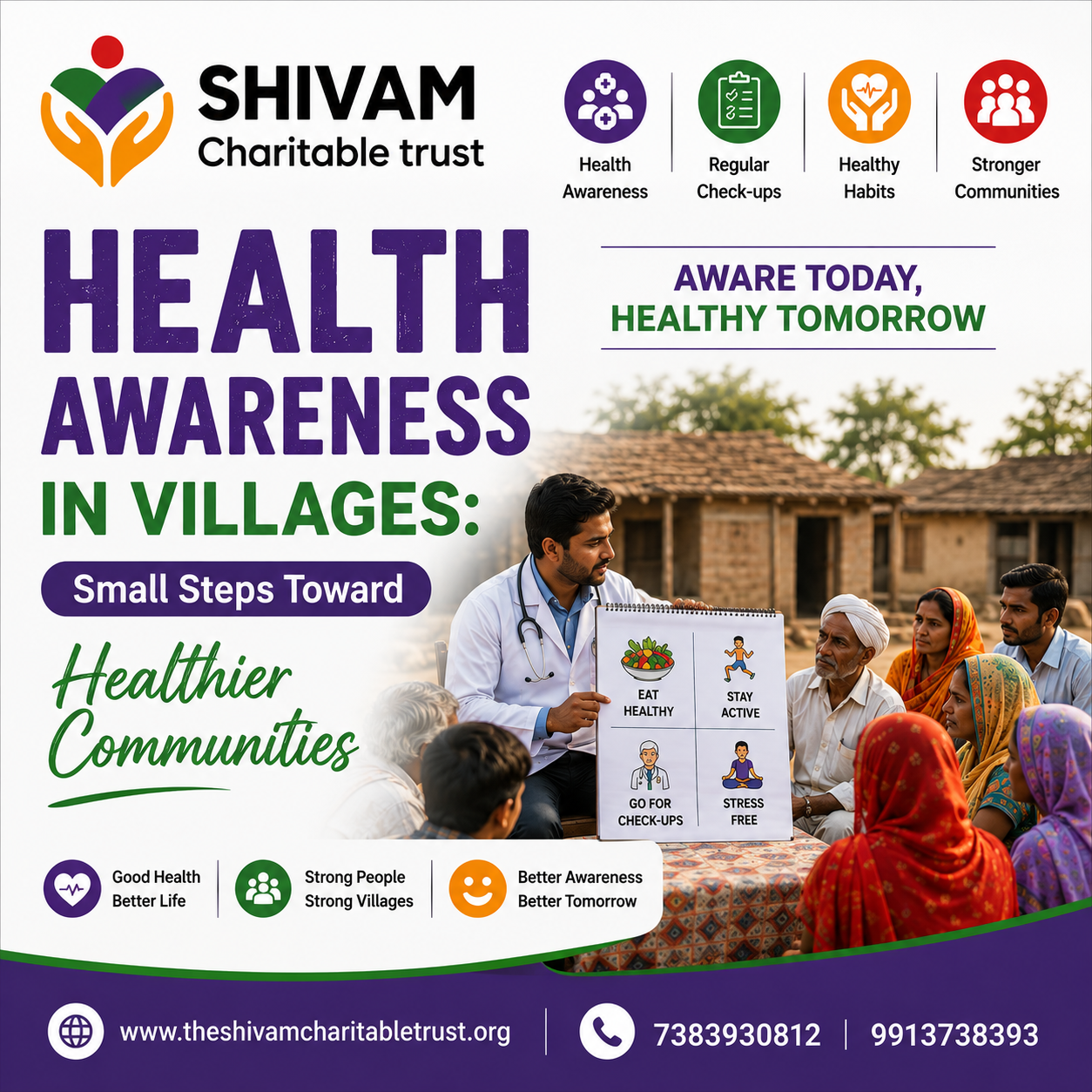 Health Awareness in Villages by Shivam Charitable Trust