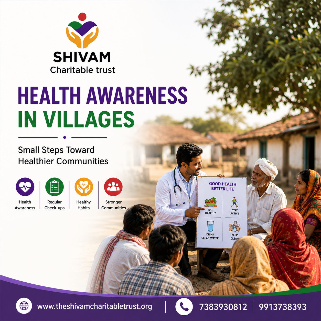 Health Awareness in Villages by Shivam Charitable Trust