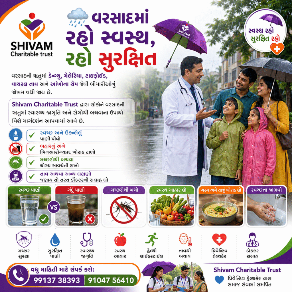 Raincoat Distribution Campaign by Shivam Charitable Trust for Needy Children