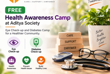 Free Health Awareness Camp - Shivam Charitable Trust Aditya Society