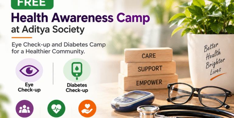 Free Health Awareness Camp - Shivam Charitable Trust Aditya Society