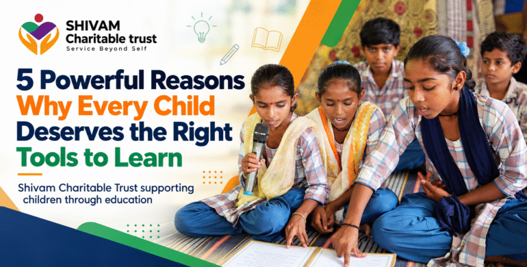Learning tools for children including school bags, notebooks and educational supplies to support quality education