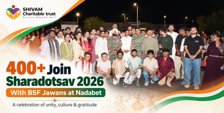 Sharadotsav 2026 at Nadabet celebration with BSF jawans organized by Shivam Charitable Trust