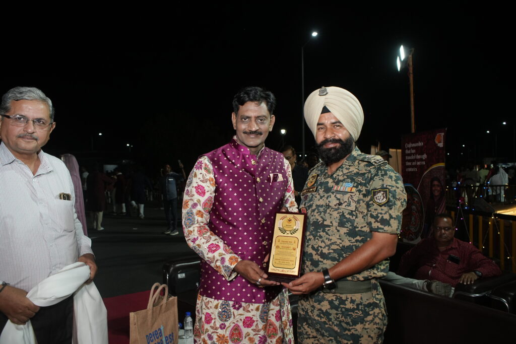 Sharadotsav 2026 at Nadabet celebration organized by Shivam Charitable Trust with BSF jawans