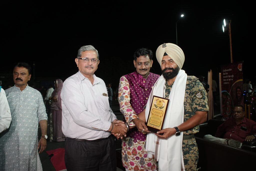 Sharadotsav 2026 at Nadabet celebration organized by Shivam Charitable Trust with BSF jawans