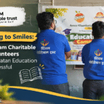 Shivam Charitable Trust Volunteers supporting children during the Patan Education Drive