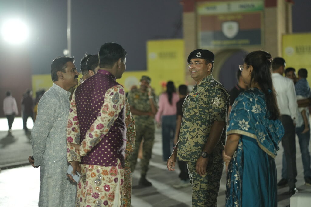 Sharadotsav 2026 at Nadabet celebration organized by Shivam Charitable Trust with BSF jawans