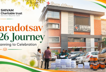 Shivam Charitable Trust Sharadotsav 2026 celebration with BSF jawans at Nadabet Gujarat