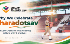 Shivam Charitable Trust Sharadotsav celebration with BSF jawans and traditional Gujarati Garba at Nara Bet Border