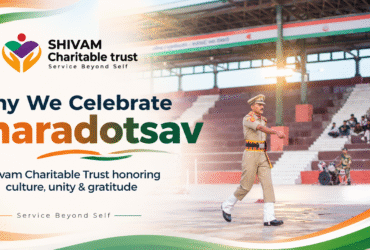 Shivam Charitable Trust Sharadotsav celebration with BSF jawans and traditional Gujarati Garba at Nara Bet Border