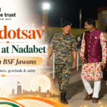 Sharadotsav 2026 at Nadabet celebration organized by Shivam Charitable Trust with BSF jawans